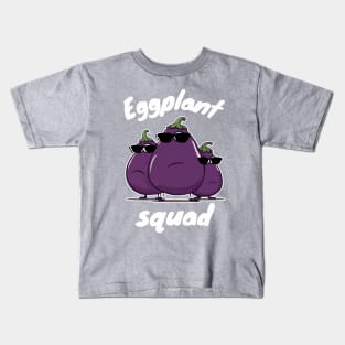 Eggplant Squad Funny Fat Eggplants Kids T-Shirt